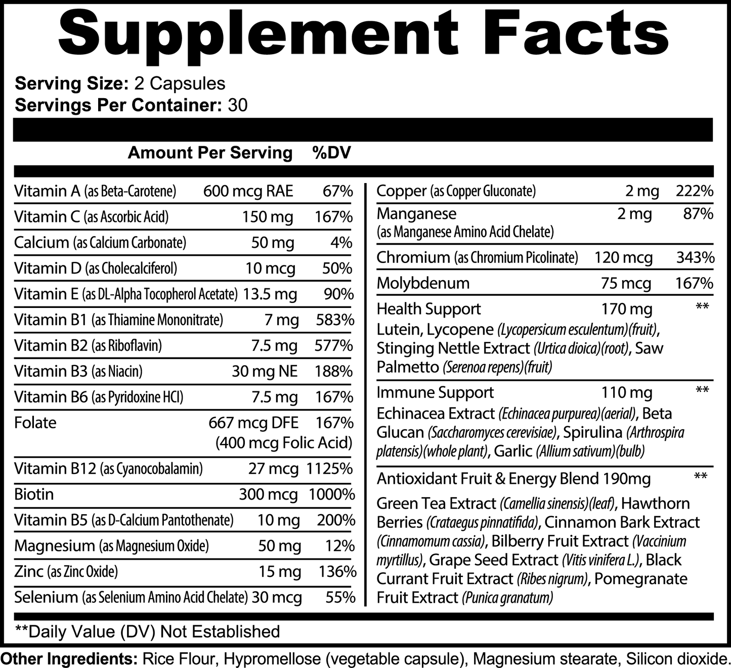 Multivitamin Capsules